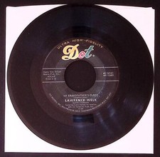 LAWRENCE WELK CALCUTTA /MY GRANDFATHER CLOCK /DOT RECORD  VINYL 45 VG 34-132