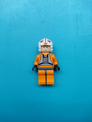Lego Star Wars Minifigure Luke Skywalker Rebel X-wing Pilot 6212!