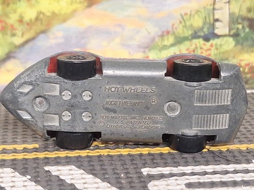 1970 Hot Wheels Redlines Red Rocket Bye Baby Red Very Used LOOK - Picture 5 of 5