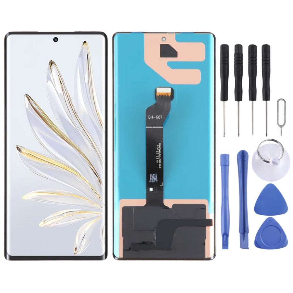 ORIGINAL Ecran LCD tactile Châssis Complet assemblé avec chassis pour Honor 70