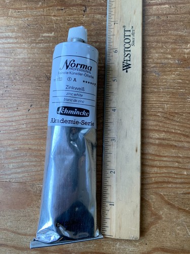 Schmincke Norma Professional Oil Paints Zinc White 120 ml Large Tube NEW - 第 1/5 張圖片