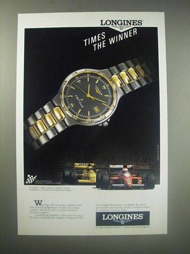 1990 Longines Conquest VHP Watch Ad - Times the winner | eBay