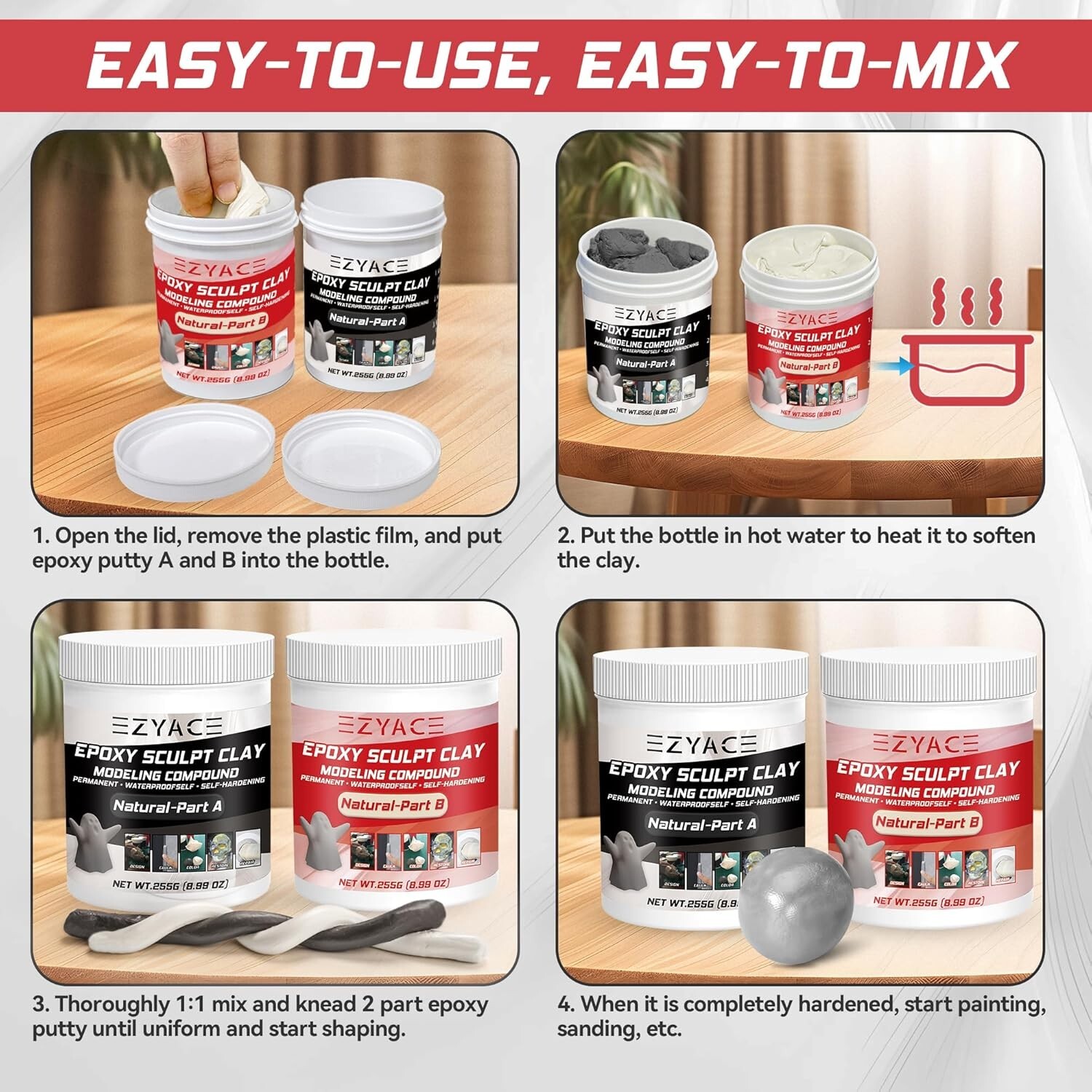 Epoxy Clay, Epoxy Sculpt Modeling Clay, Epoxy Sculpt Clay, 2 Part Modeling Compo