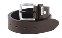 Mustang Men Leather Belt W85 GüRtel Darkbrown Dunkelbraun Neu
