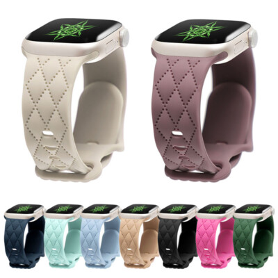 Sports Silicone Strap For Apple Watch Band 44mm iwatch series se  ultra