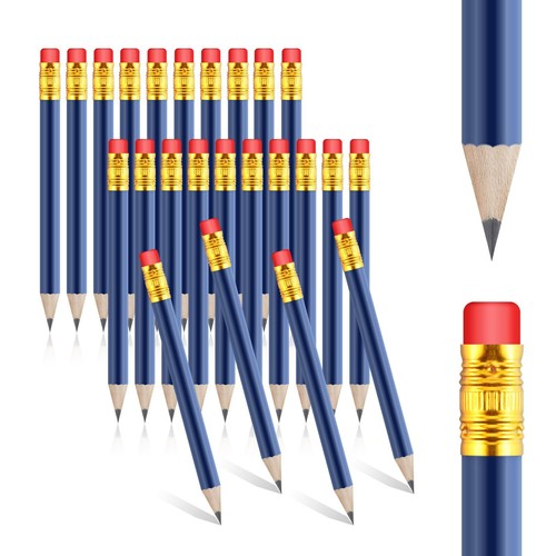 24 Pcs Mini Pencils Golf Pencils With Erasers Bridal Shower Pencils HB Graphi... - Picture 9 of 9