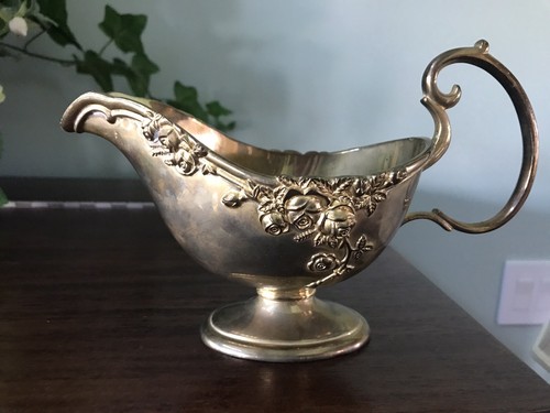“Rare” Antique Royal Doulton Old Country Roses Gold Plated Gravy Bowl Pourer - Picture 2 of 7