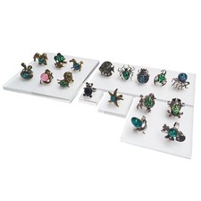Solid Display Blocks in Clear Acrylic for Jewellery Ornament Display (DS/G7+)
