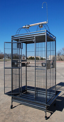 75'' Play Top Parrot Cage Goffin's Cockatoo Cockatiels Cheek Conures Caique Stand