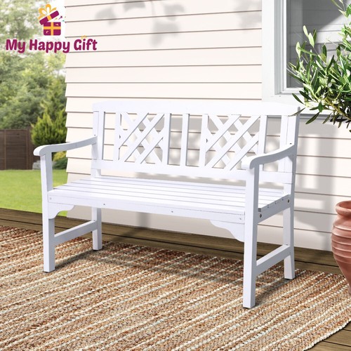 Gardeon Wooden Garden Bench Seat Outdoor Chair Patio Furniture Timber Lounge