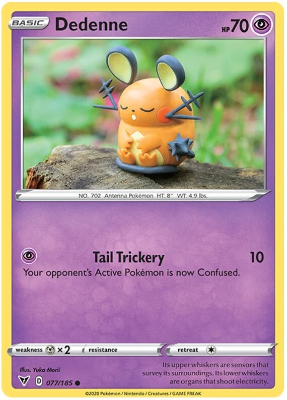 Dedenne Pokemon TCG Card 077/185