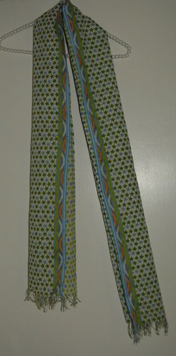 New! Anthropologie Emma Carlsten Copenhagen Aztec Star "Galaxy Scarf" - Picture 3 of 4