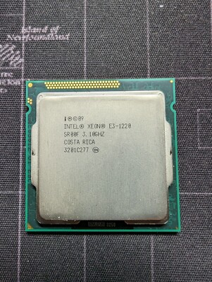 Intel Xeon Quad Core E3-1220 3.10GHz 8Mb Cache LGA1155 SR00F