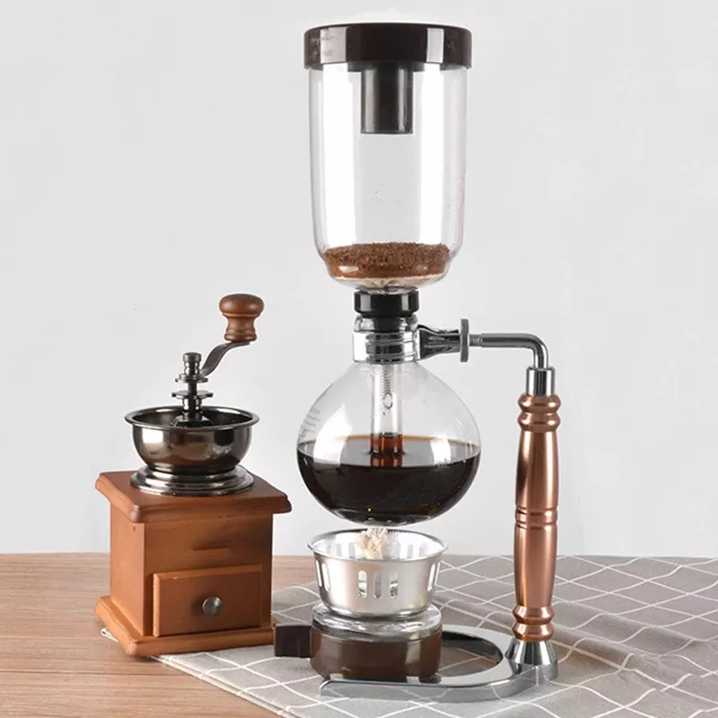 moo-1 Syphon Coffee Maker Japanese Style Vacuum Glass Siphon Pot Percolators 1-3 Cups Siphon Coffee Maker