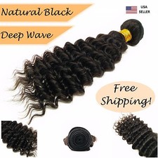 9A Remy Virgin Deep Wave Natural Color Sew In 100 Brazilian Human Hair Extension