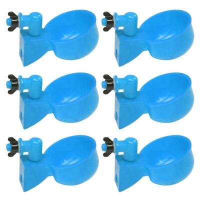 6pcs Poultry Automatic Drinking Bowl Hanging Chicken Duck Water Dispensers QDE