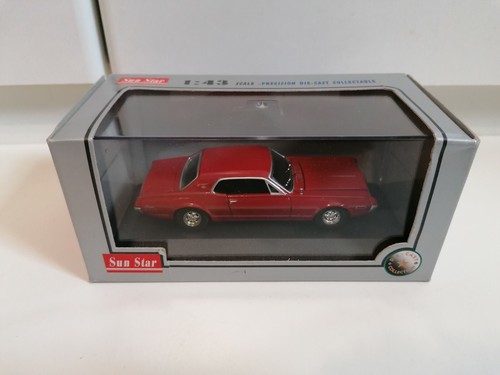 SUN STAR MERCURY COUGAR 1968 RED ROSSA 1:43 1 / 43 ART. 10100 MODEL AUTO - Foto 1 di 12