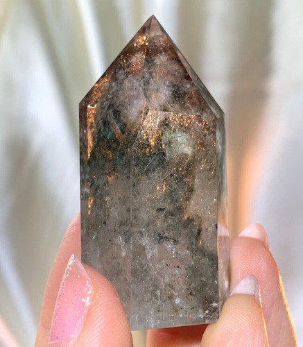 BEAUTIFUL RARE GARDEN QUARTZ CHRISTMAS QUARTZ POLISHED CRYSTAL MINI-TOWER *5 - Picture 6 of 10