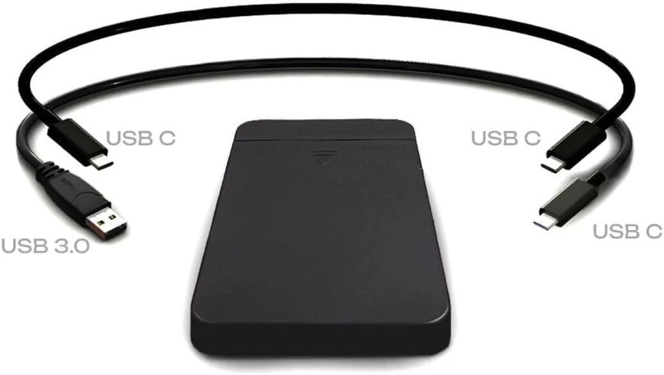 labbyf Portable 1TB Externe Festplatte HDD — USB 3.0 & USB C für PC, Mac, PS