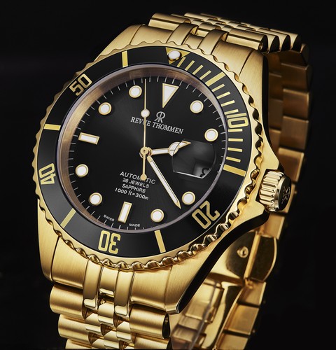 Revue Thommen Men's 'Diver' Black Dial Automatic Watch 17571.2217 - Picture 5 of 6