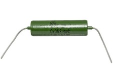 0.068uF NOS K42Y-2 Paper in Oil Capacitor Soviet Military Spec.