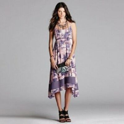 New Simply Vera Vera Wang Women's Asymmetrical Hem Empire Dress Size XS |  eBay