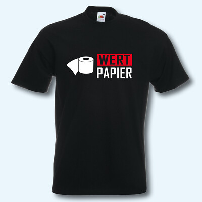 T-Shirt Corona Klopapier Wertpapier Toilettenpapier hamstern