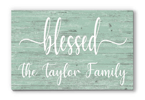 Blessed Custom Rustic Family Sign Décor for Anniversary, Newly Wed Couples Gift - Picture 4 of 9