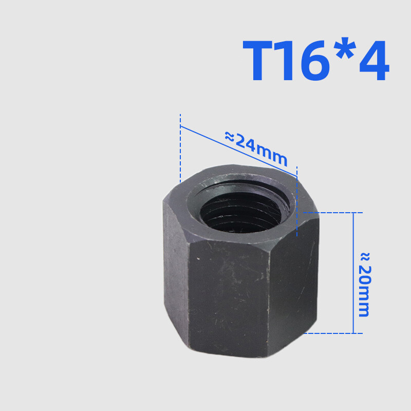 45# Steel Hexagon Trapezoidal Nut T12 - T45 Thread for Lead Screw Rod ...