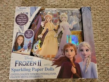 Tara Toy - Disney Frozen 2 Sparkling Paper Dolls Set Sealed Hobby Craft Kit NISB