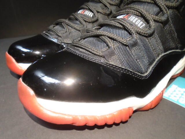 2001 NIKE AIR JORDAN XI 11 RETRO BLACK RED WHITE BRED PLAYOFF