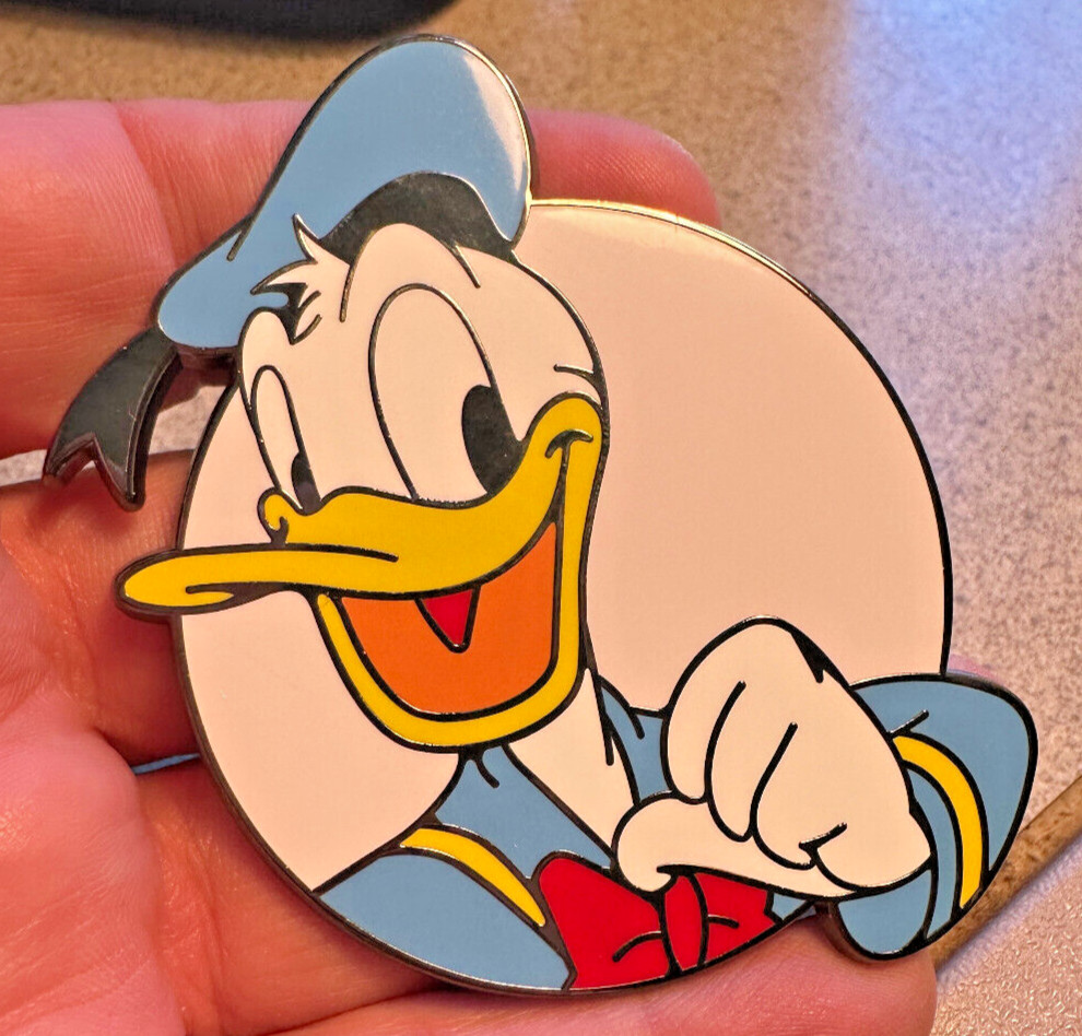 PIN DONALD DUCK JUMBO 3 INCH FANTASY PIN FAB 5 BIG FACE HEAD