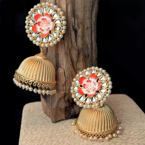 Indischer Bollywood Jhumki Jhumka Ohrring Damen Hochzeit Mode Party Schmuck