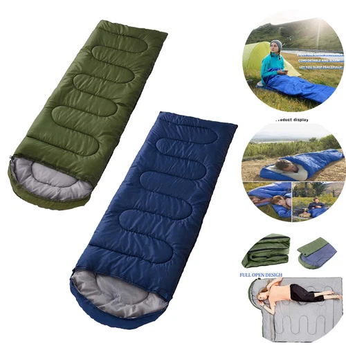 Thick Adult Cold Weather Sleeping Bag For Big & Tall Waterproof Winter Bags US