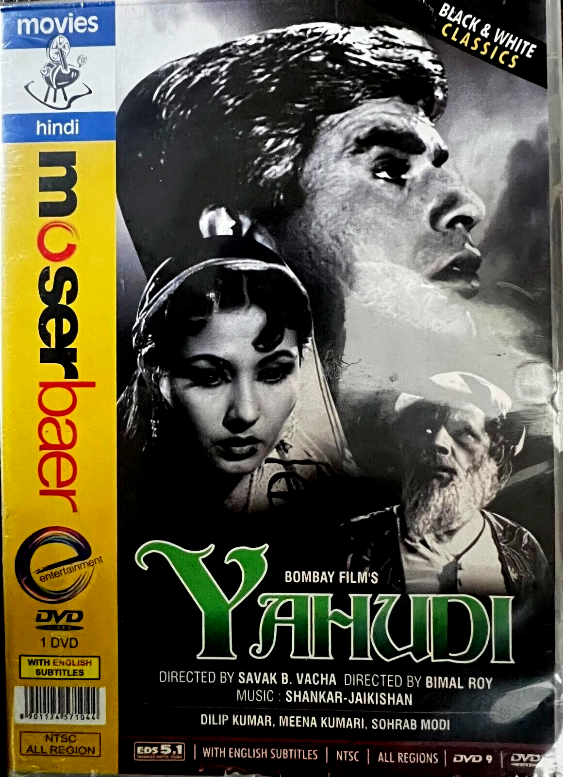 YAHUDI - DILIP KUMAR - MEENA KUMARI - NEW BOLLYWOOD DVD-ENGLISH SUBTITLES