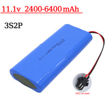 11.1V 3S2P Rechargeable Li-Lon Battery Pack High Quality Led Light SM2.54 Male