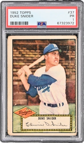 Topps Duke Snider Baseball 1952 Season Sports Trading Cards & Accessories