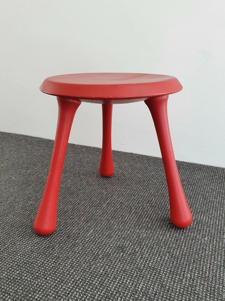 🔶️RETRO VINTAGE STOOL INGVAR KAMPRAD HABITAT MCM DANISH MODERN WEGNER JUHL IKEA - Image 2 of 4