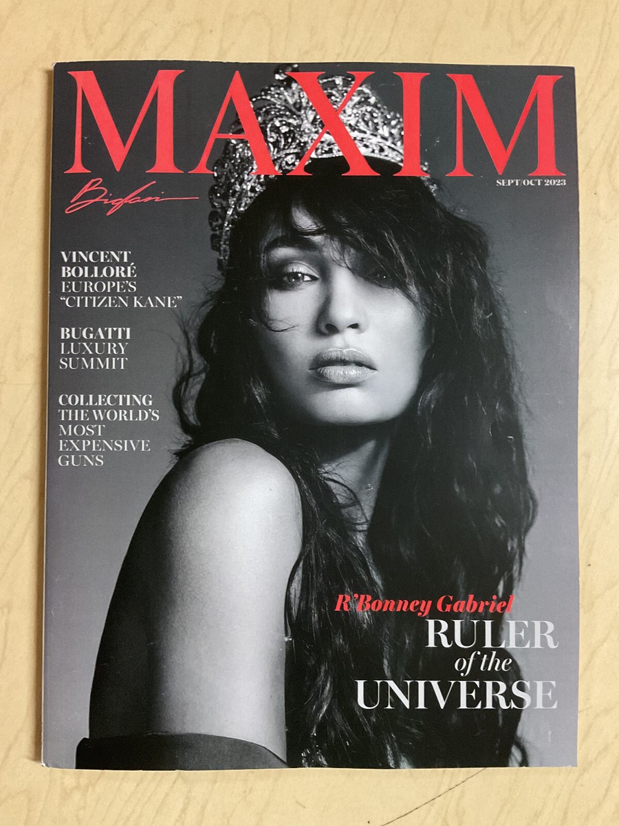 september october 2023 Maxim #263 R'Bonney Gabriel sexy cover +