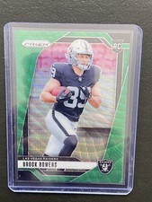 2024 Panini Prizm Brock Bowers Neon Green Prizm RC