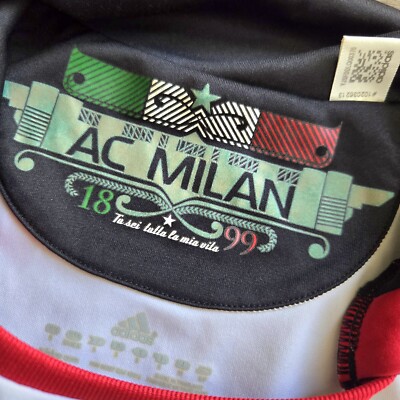 Adidas AC Milan 2010/2011 Away Soccer Jersey Mens Size Small