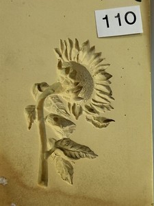 Sunflowers Paper Casting Mold For Paper Pulp, Clay, Air Dry Clay #110