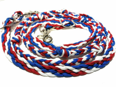 barrel reins with grip knots, Paracord reins, you choose your color