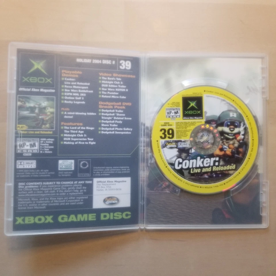 Official Xbox Magazine OXM Demo Disc #39 Conker: Live and Reloaded Holiday 2004 - Image 3 of 4
