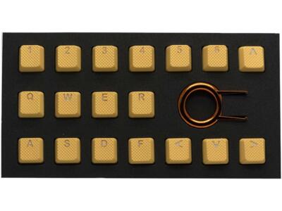 Tai-Hao KDTHUS018C03OR102 Neon Orange Rubber Keycap Set (18)