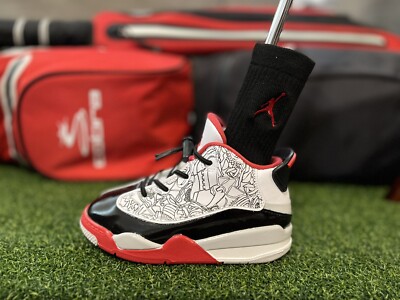 Jordan Dub Zero Wht/Red/Blk Golf Putter Cover-Fits Most Blade Style Putters