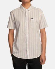 RVCA Men's S/S Button Shirt ENDLESS SEERSUCKER - Multi - Medium - NWT - LAST ONE