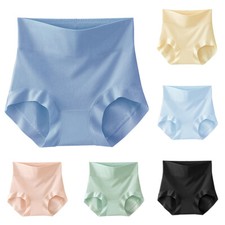 High Waist Cotton Panties Briefs Ladies Underpants Underwear Knickers Slim 