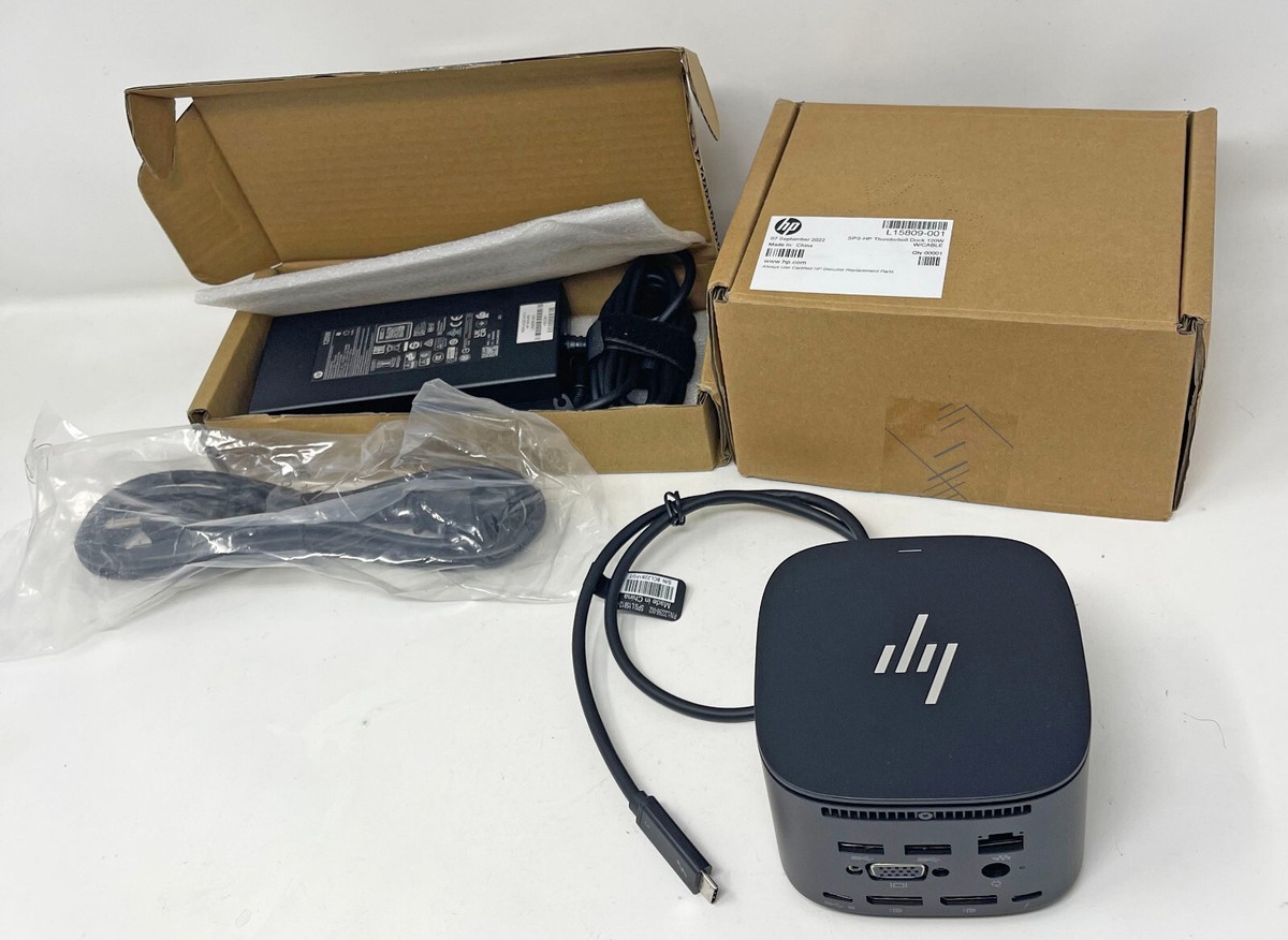 HP Thunderbolt G2 120W HSN-IX01 Docking Station w/ 120W AC Adapter