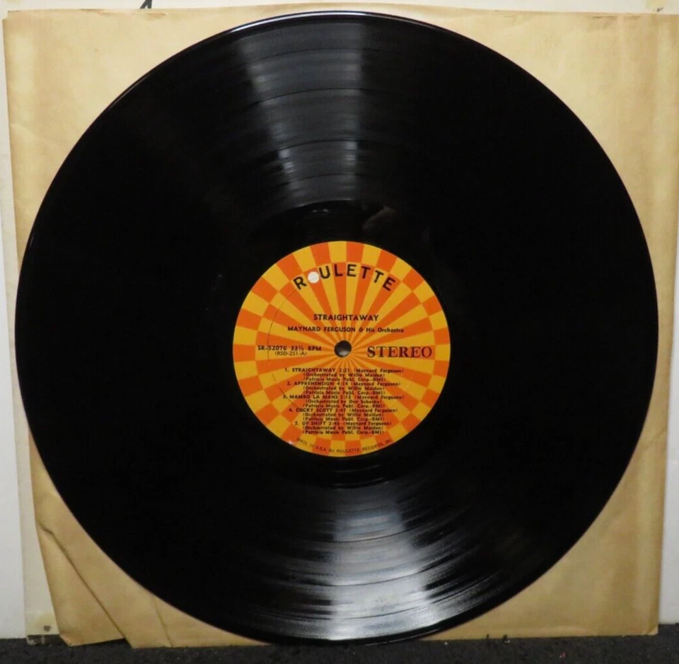 MAYNARD FERGUSON STRAIGHTAWAY JAZZ THEMES (VG+) SR-52076 LP VINYL RECORD - Image 4 of 4